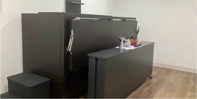 24時間受入可能な安置室4室完備